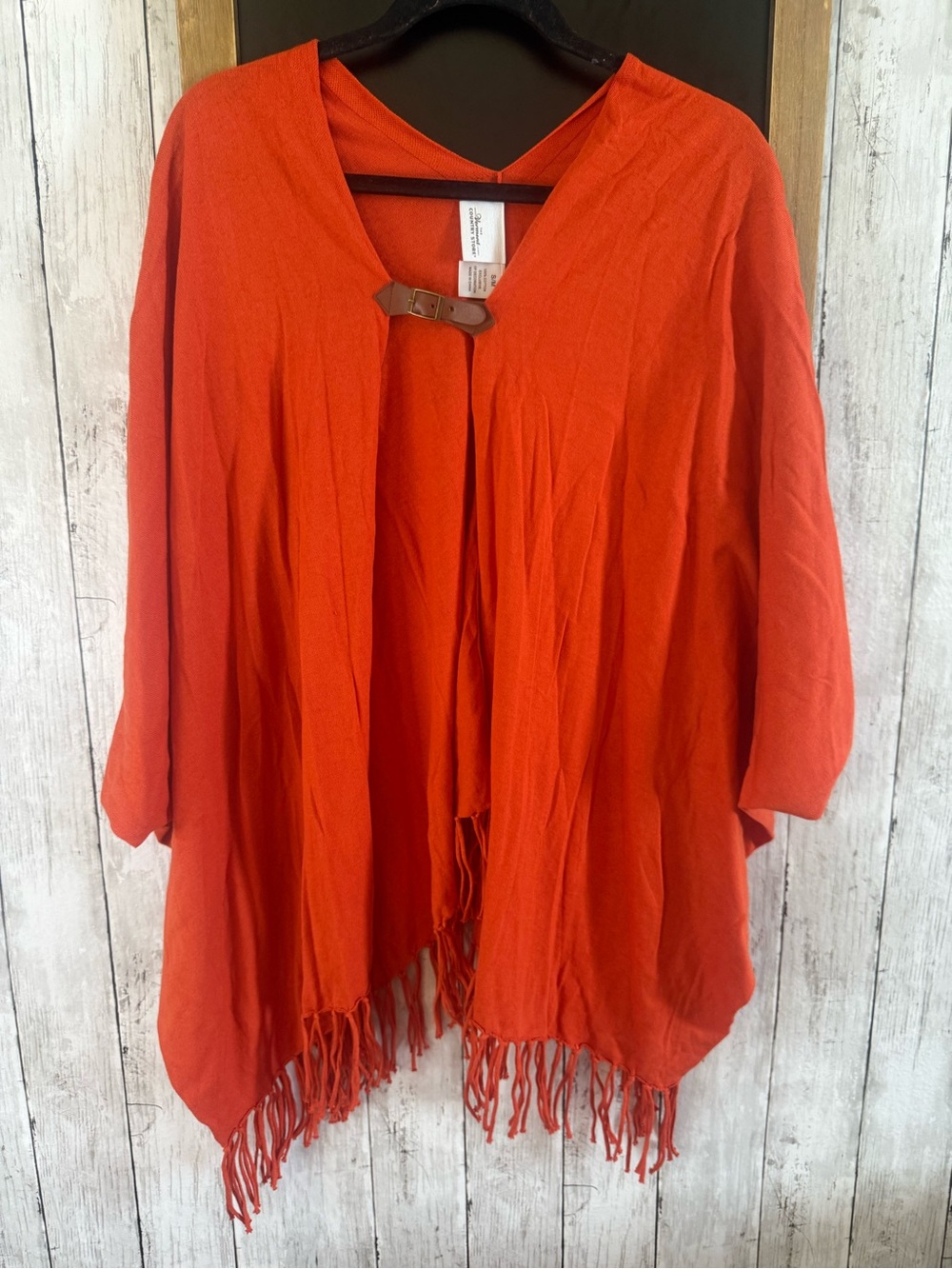 Fall Orange Shawl, Cardigan, Coat Size S/M The Vermont Country Store